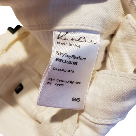 KanCan Jeans Women 26 White Estilo BkE1013R Denim Stretch Pants - Picture 5 of 7